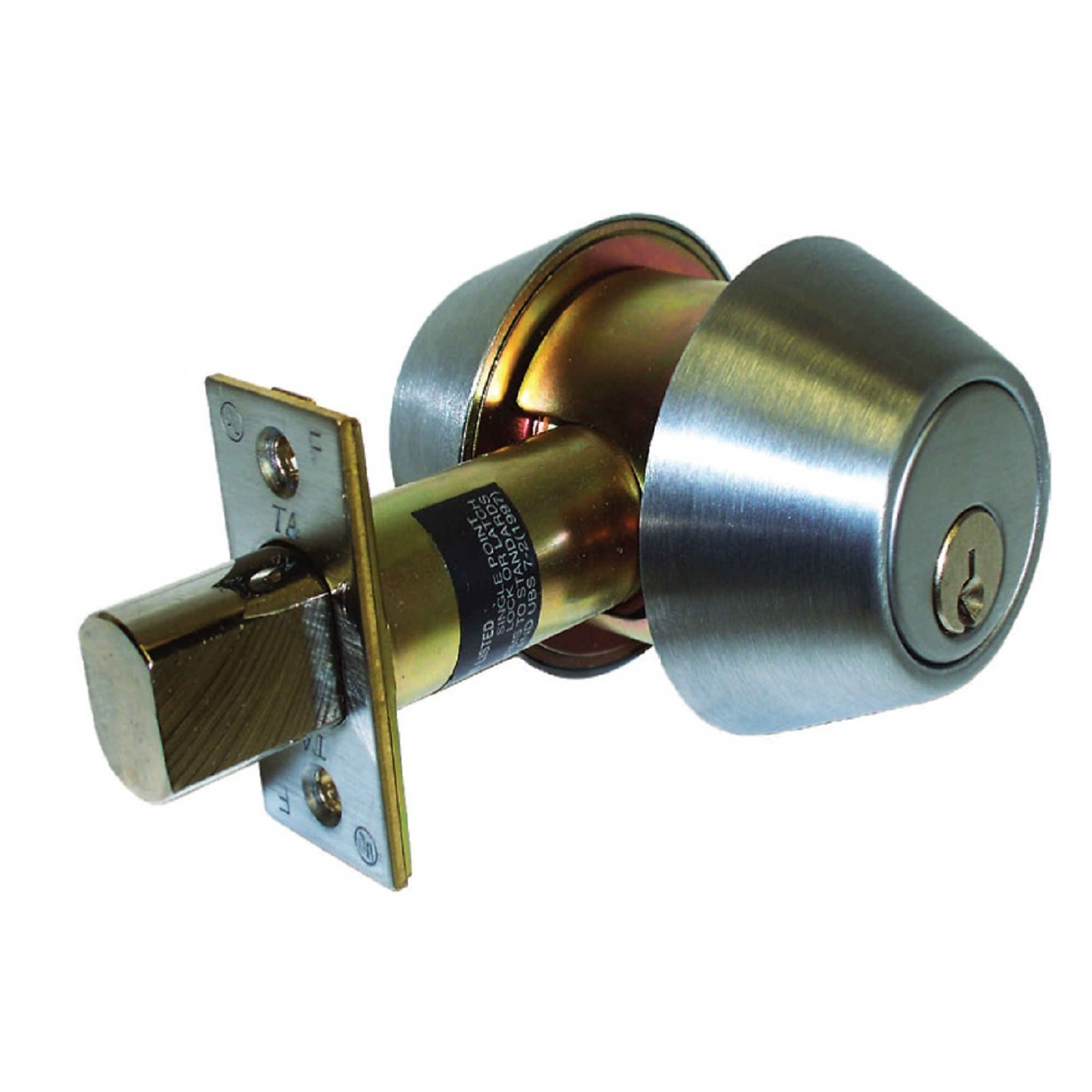 Trans Atlantic 700 Series Grade 2 Double Cylinder Deadbolt — Brushed Chrome, Model# DL-DB760-US26D
